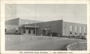 McCormick SC High School Postcard