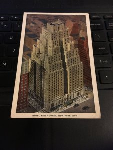 Vintage Postcard - Manhattan Skyline, New York 1944