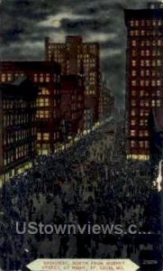 Broadway - St. Louis, Missouri MO Postcard