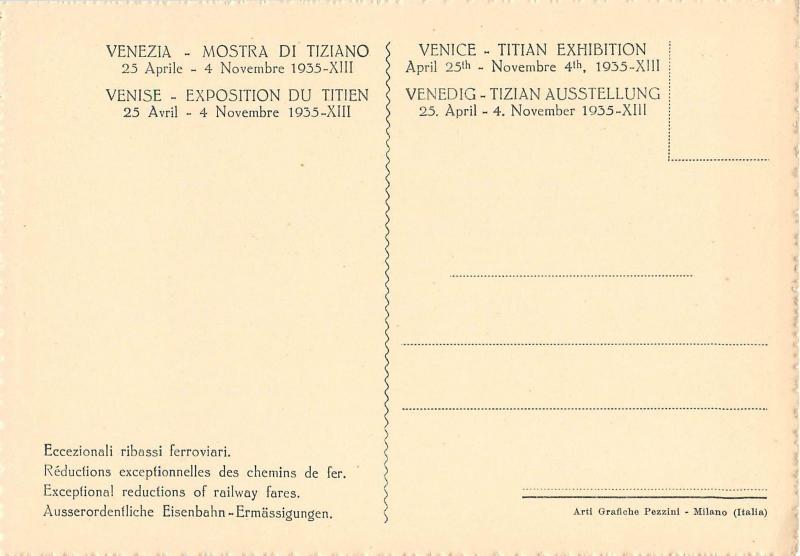 Venezia 1935 Mostra di Tiziano - S. Marco fra Quattro Santi