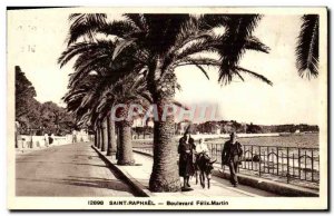 Postcard Old Saint Raphael Boulevard Felix Martin