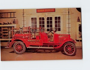 Postcard Model T Ford Chemical Truck, The American Museum of Fire Fighting, N.Y.