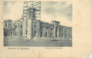 Soudan Sudan KHARTOUM mosque under construction vintage postcard 1900s 