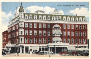 HOTEL SHELDON El Paso, Texas ca 1920s Vintage Postcard