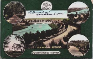 Australia Melbourne Alexandra Avenue Greetings From Victoria Postcard C128