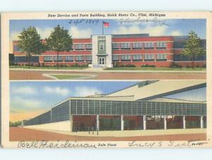 Linen BUICK CAR AUTO - AXLE PLANT & PARTS BUILDING Flint Michigan MI p0127