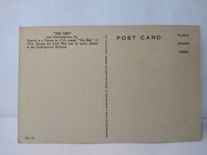 Ship Tavern Glen Isle Farm Postcard H.T. Macneill 1949 Linen Near Downingtown PA