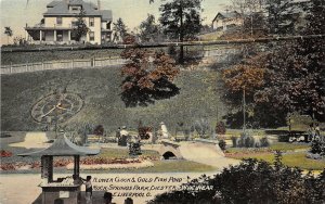 Chester West Virginia 1910 Postcard Rock Springs Amusement Park Gold Fish Pond