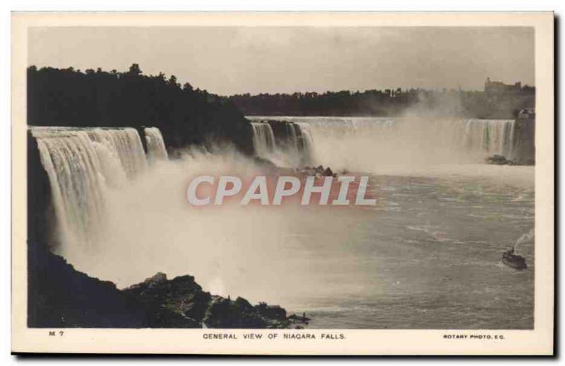 United states Old Postcard General view of the Niagara Falls Canada