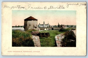 1911 Kingston Ontario Canada Vintage Postcard Fort Frederick Scenic View House