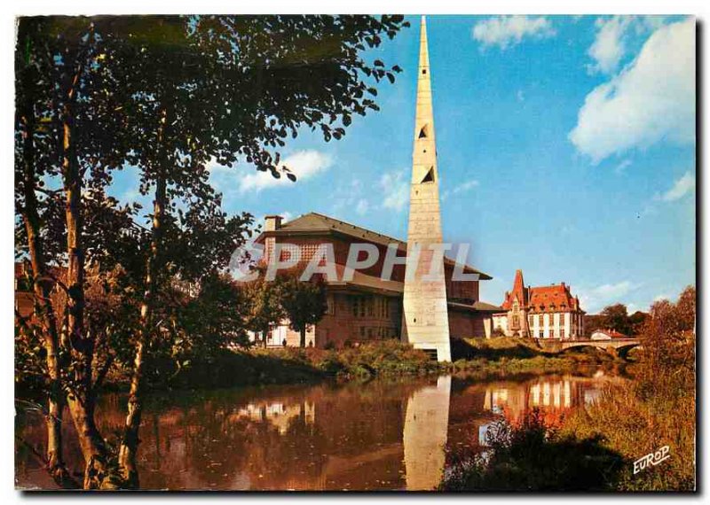 Postcard Modern Baccarat M & M Church St Remy and the City