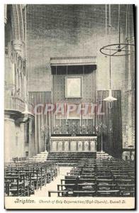 Old Postcard Brighton Chruch of Holy Resurrection Russell St