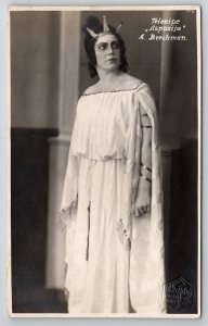 RPPC Latvia Opera Singer In Costume Brechman Portrait Real Photo Postcard A44