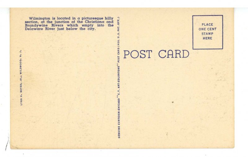 DE - Wilmington. B & O Bridge & Augustine Bridge Over Brandywine ca 1937