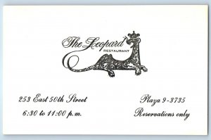 c1905 The Leopard Restaurant New York City New York NY Antique Postcard