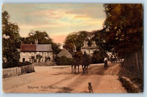 London England Postcard View of Bourne Hill Southgate 1912 Antique Posted