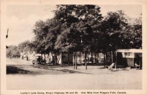 Lundy's Lane Camp Niagara Falls ON Ontario Vintage Postcard E30