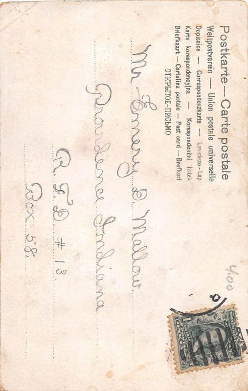 C20/ Windsor Missouri Mo Postcard c1910 Greetings from Windsor Mo