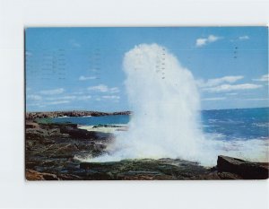 Postcard Spectacular Surf At Schoodic Point, Acadia National Park, Maine