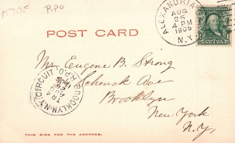 Vintage Postcard 1905 Fine Time In New Island Wanderer Thousand Island New York