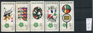 265611 BULGARIA 1968 year MNH stamps set Festival of Youth