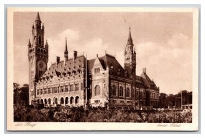 Peace Palace of the Hague Netherlands UNP WB Postcard F22