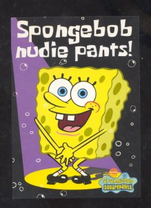 SPONGEBOB NUDIE SQUARE PANTS CARTOON CHARACTER POSTCARD