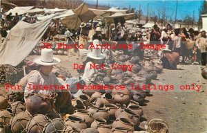 Native Ethnic Culture Costume, Bolivia, Cochabamba, Vendors Selling Pottery