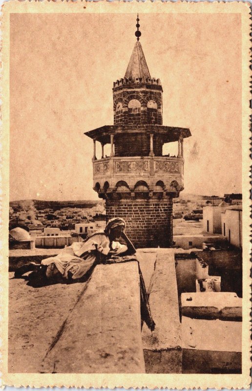 Algeria Minaret Mosque Vintage Postcard C182