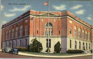 Newport RI Post Office Postcard