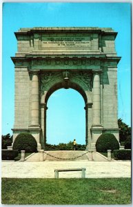 c1960s Valley Forge PA National Memorial Arch Soldiery Triumphial Chrome PC A299