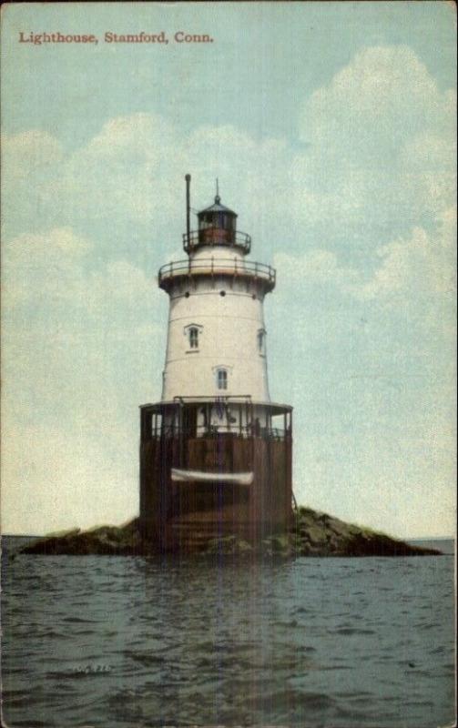 Stamford CT Lighthouse c1910 Postcard