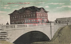 IN, Gary, Indiana, Indiana Steel Company Offices, Exterior View, 1909 PM