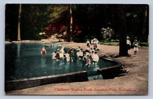 J92/ Birmingham Alabama Postcard c1920s Childrens Wading Pond 303