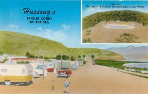 ENSENADA, Baja California  Mexico   HUSSONG'S TRAILER COURT  c1950s   Postcard