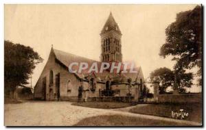 Old Postcard L & # 39Ile De Noirmoutier Church of Saint Philbert