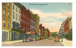 PA - Tamaqua. Broad Street ca 1947