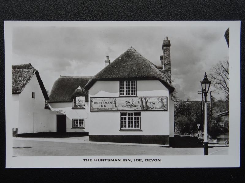 Devon IDE The Huntsman Inn - Old RP Postcard by Arthur Luxton