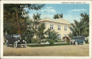 Delray FL Kentucky House Old Cars c1920 Postcard