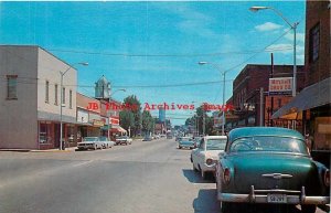 TN, Crossville, Tennessee, Main Street, Business Section, 50s Cars, Crocker Co 