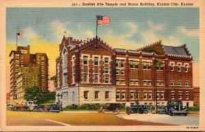 Kansas Kansas City Scottish Rite Temple and Huron Building Curteich