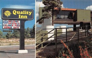 FLAGSTAFF, Arizona AZ   QUALITY INN MOTEL  Coconino County  ROADSIDE  Postcard