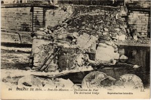 CPA Pont Sainte Maxence- Destruction du Pont FRANCE (1020443)