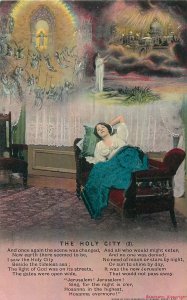 Postcard Hymns & poetry british The holy city