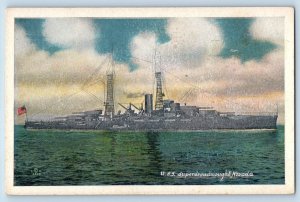 Nevada Postcard USS Superdreadnought Steamer Navy Battleship Navy Warship c1920