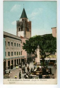 491653 Portugal Madeira Funchal Largo do Chafariz street advertising postcard