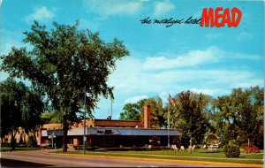Vtg Wisconsin Rapids WI Hotel Mead 1960s Old Chrome View Postcard