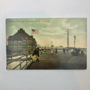 Lot Of 2 : Atlantic City NJ Boardwalk Beach Casino Postcard Vintage