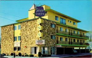Carson City, NV Nevada  SILVER QUEEN INN  Roadside Motel VINTAGE Chrome Postcard