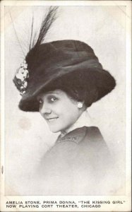 Chicago IL Cort Theater Stage Actress Amelia Stone Vintage c1910 Postcard